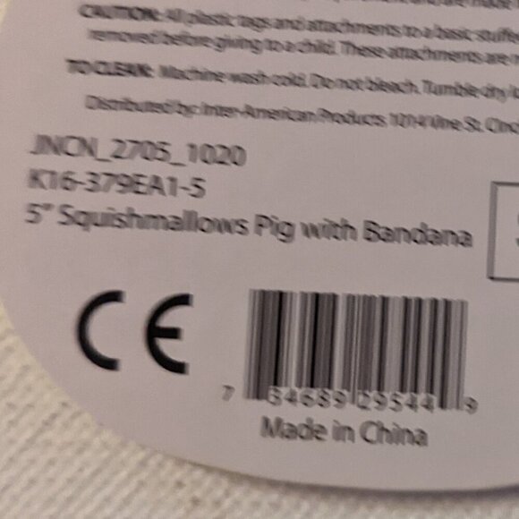 NWT 5" Rosie Spotted Pig Squishmallows Bandana Farm Squad Plushie Stuffed Animal - Picture 4 of 5